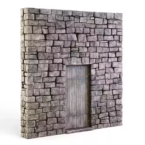 Forge Stone Wall with Door