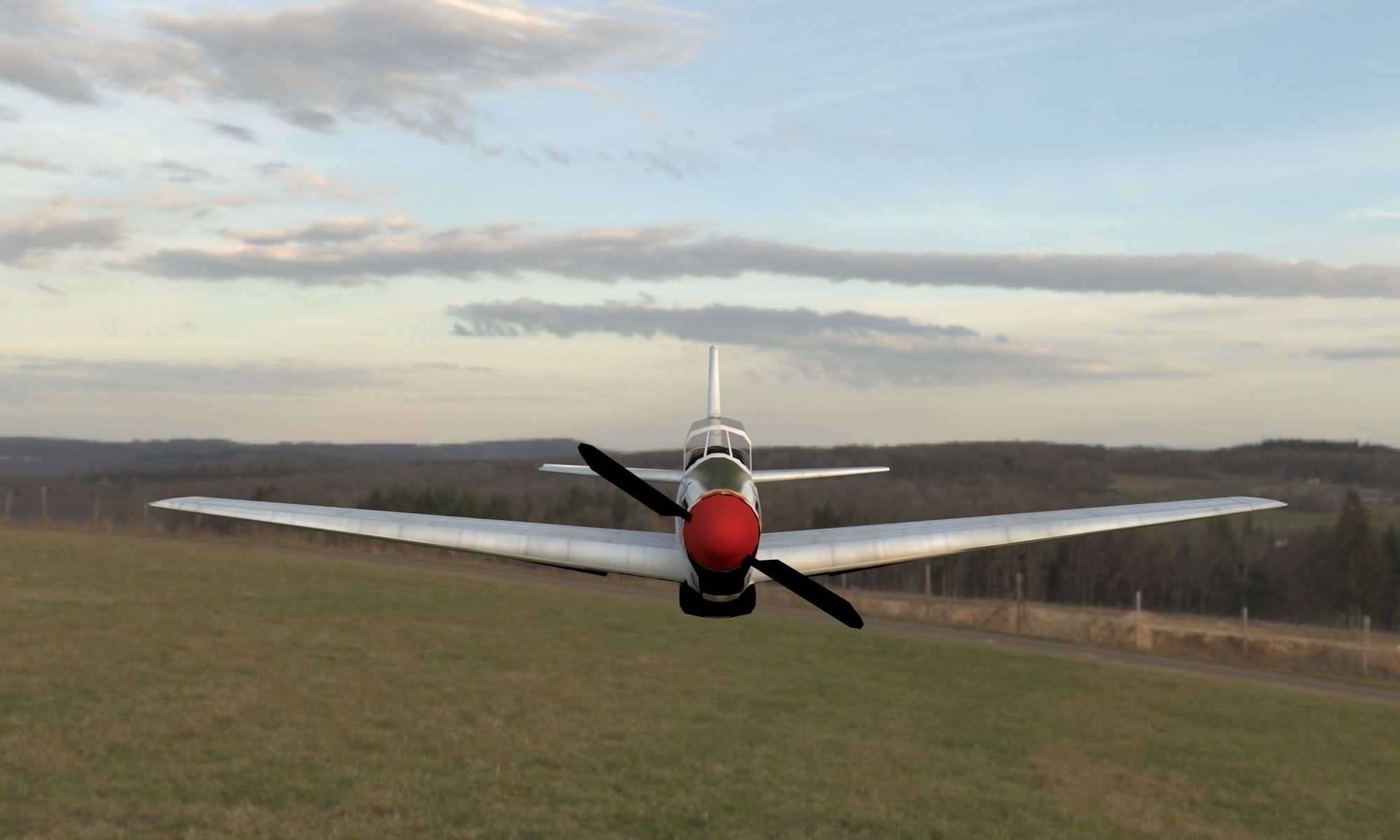 North American P-51 Mustang 3D model_2