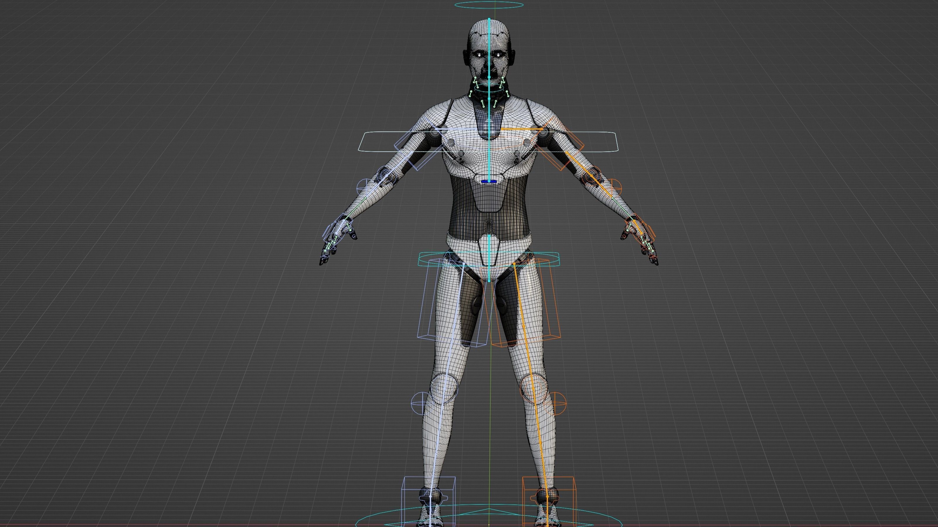 ANDROID MORPHEOUS Rigged for Unreal Engine - Unity - MIXAMO 3D model_39