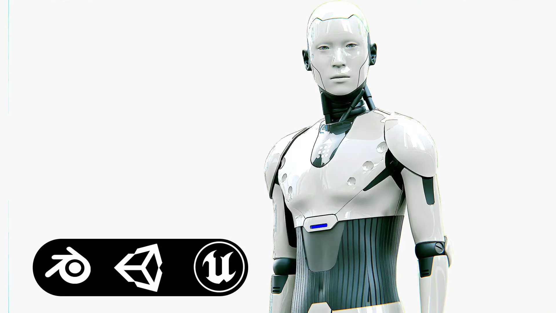 ANDROID MORPHEOUS Rigged for Unreal Engine - Unity - MIXAMO 3D model_0