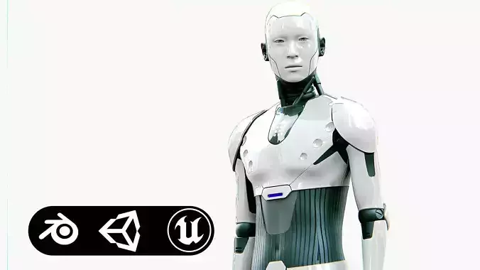 ANDROID MORPHEOUS Rigged for Unreal Engine - Unity - MIXAMO 3D model