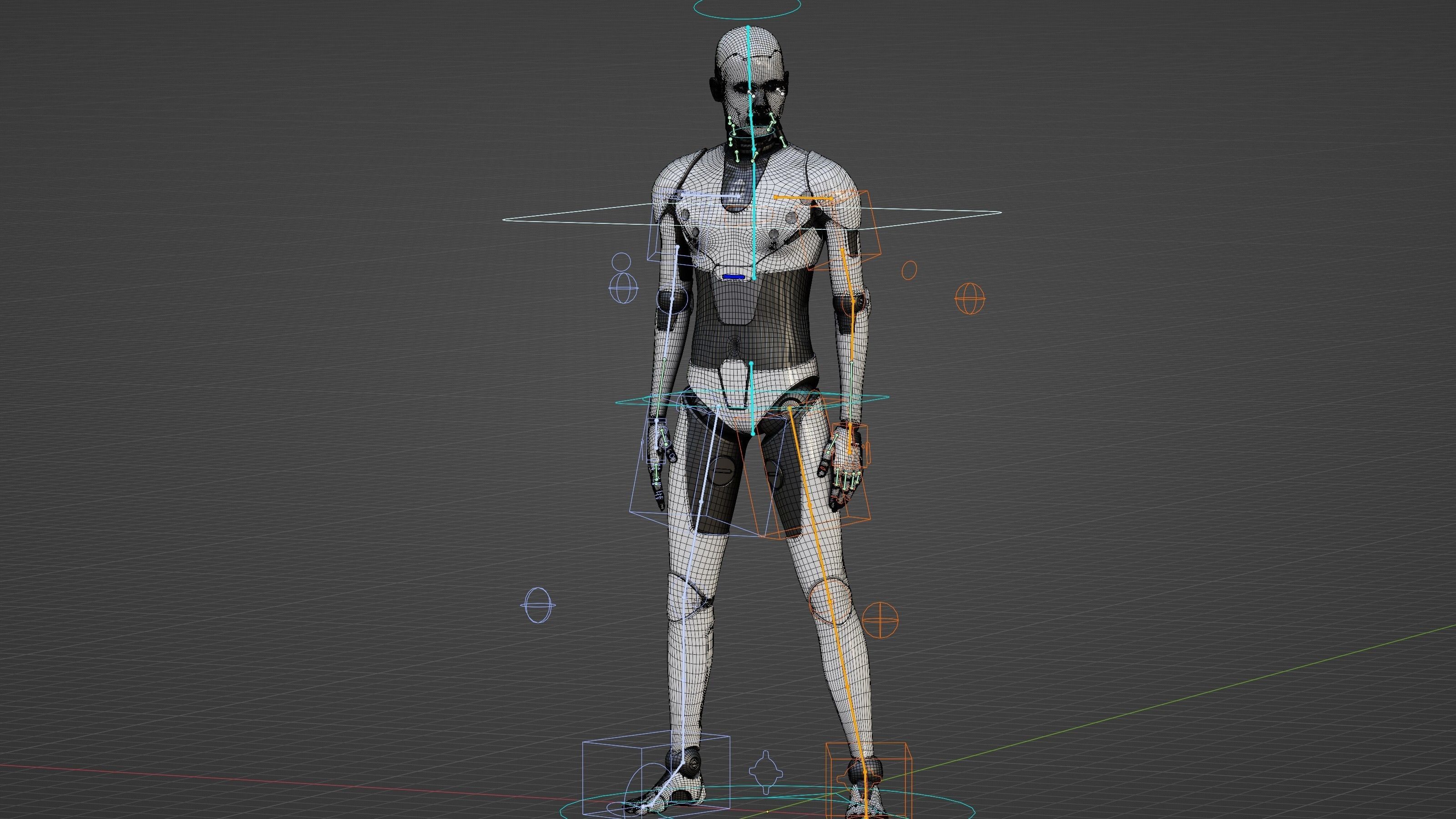 ANDROID MORPHEOUS Rigged for Unreal Engine - Unity - MIXAMO 3D model_37