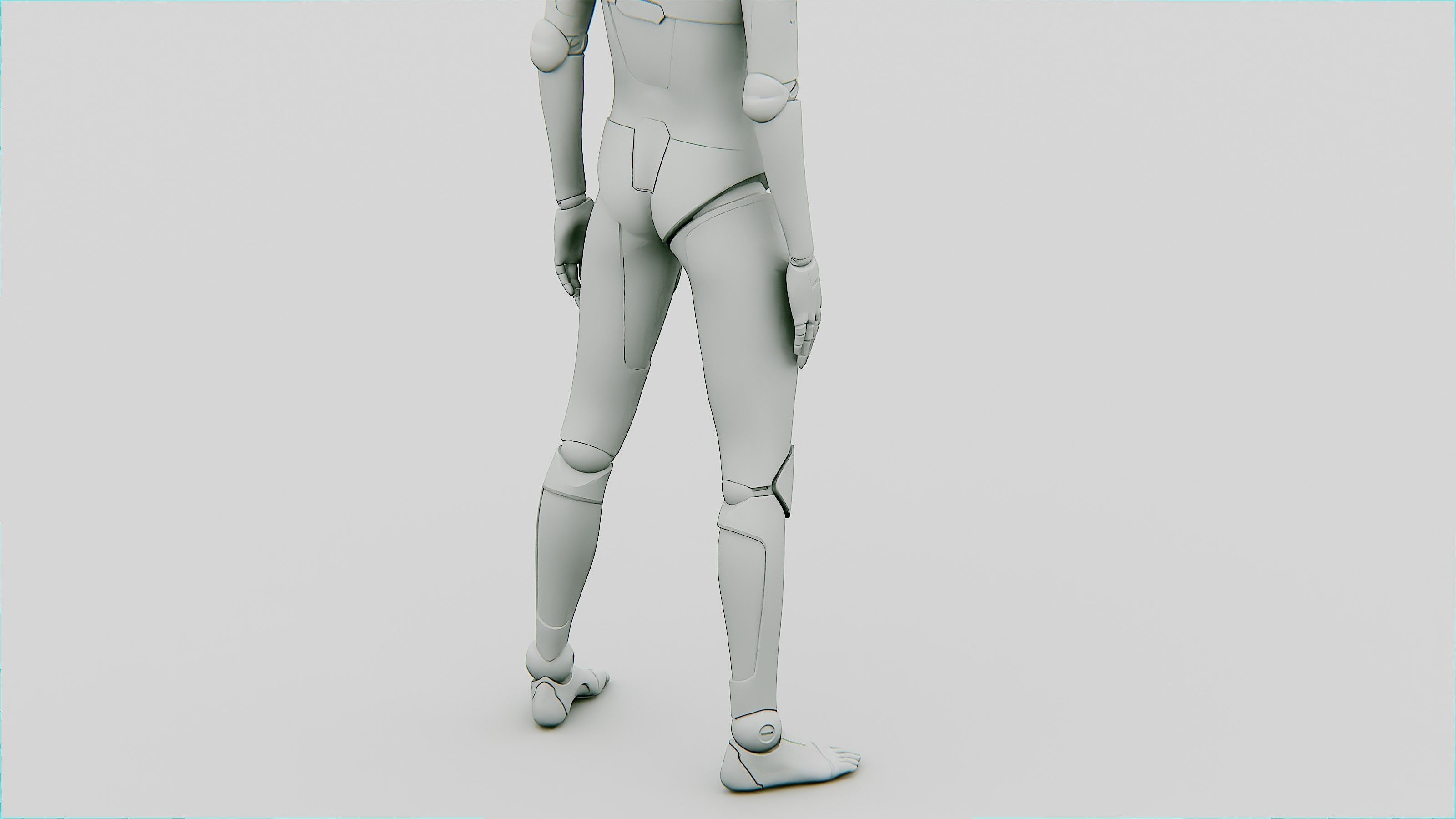 ANDROID MORPHEOUS Rigged for Unreal Engine - Unity - MIXAMO 3D model_35