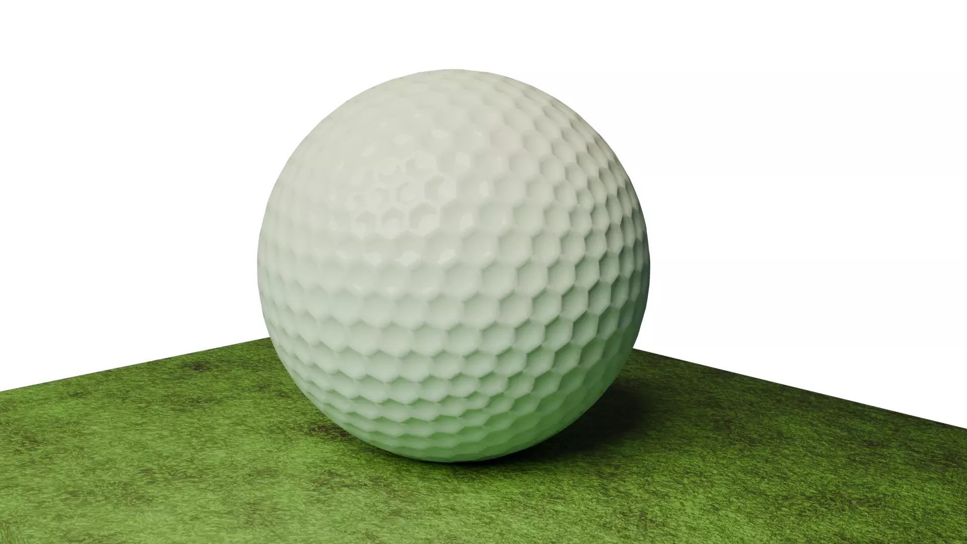 Golf Ball and Terrain 3D Model 3D model