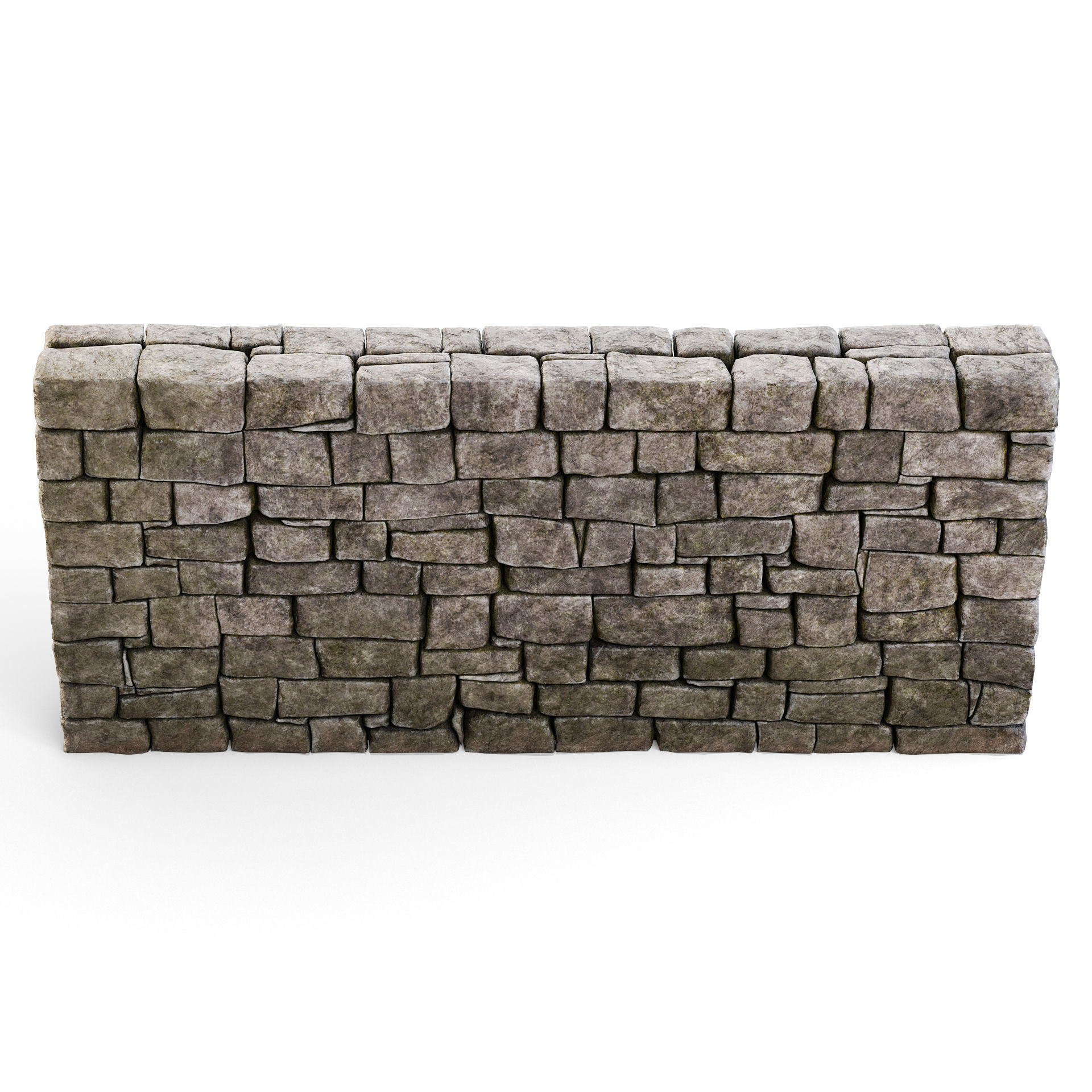 Forge Stone Wall 3D model_7