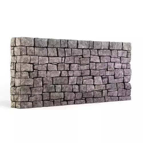 Forge Stone Wall 3D model