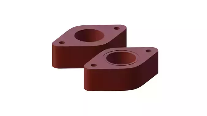 intake manifold spacer for printing
