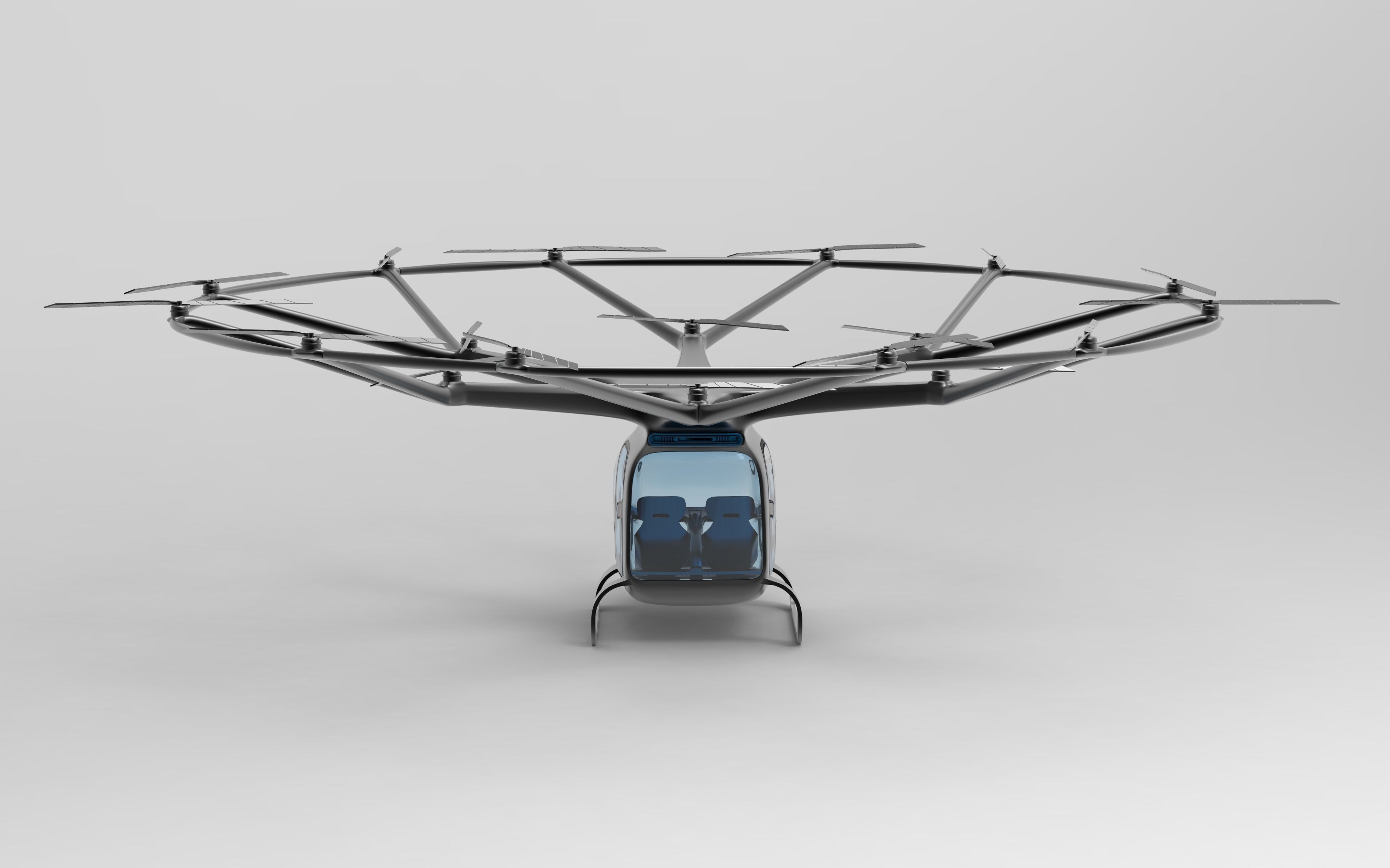Drone Air Taxi Low-poly 3D model_5