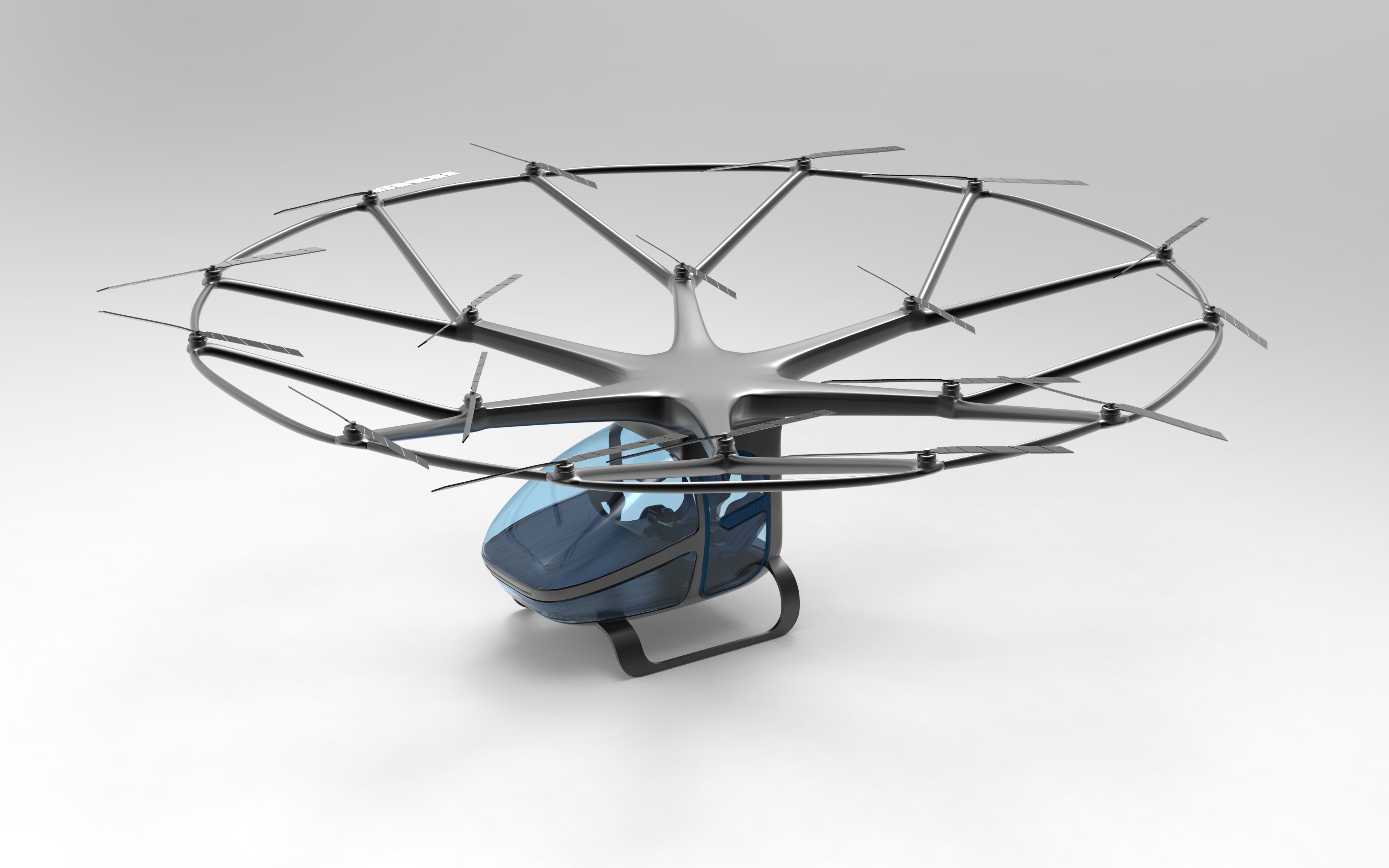 Drone Air Taxi Low-poly 3D model_3