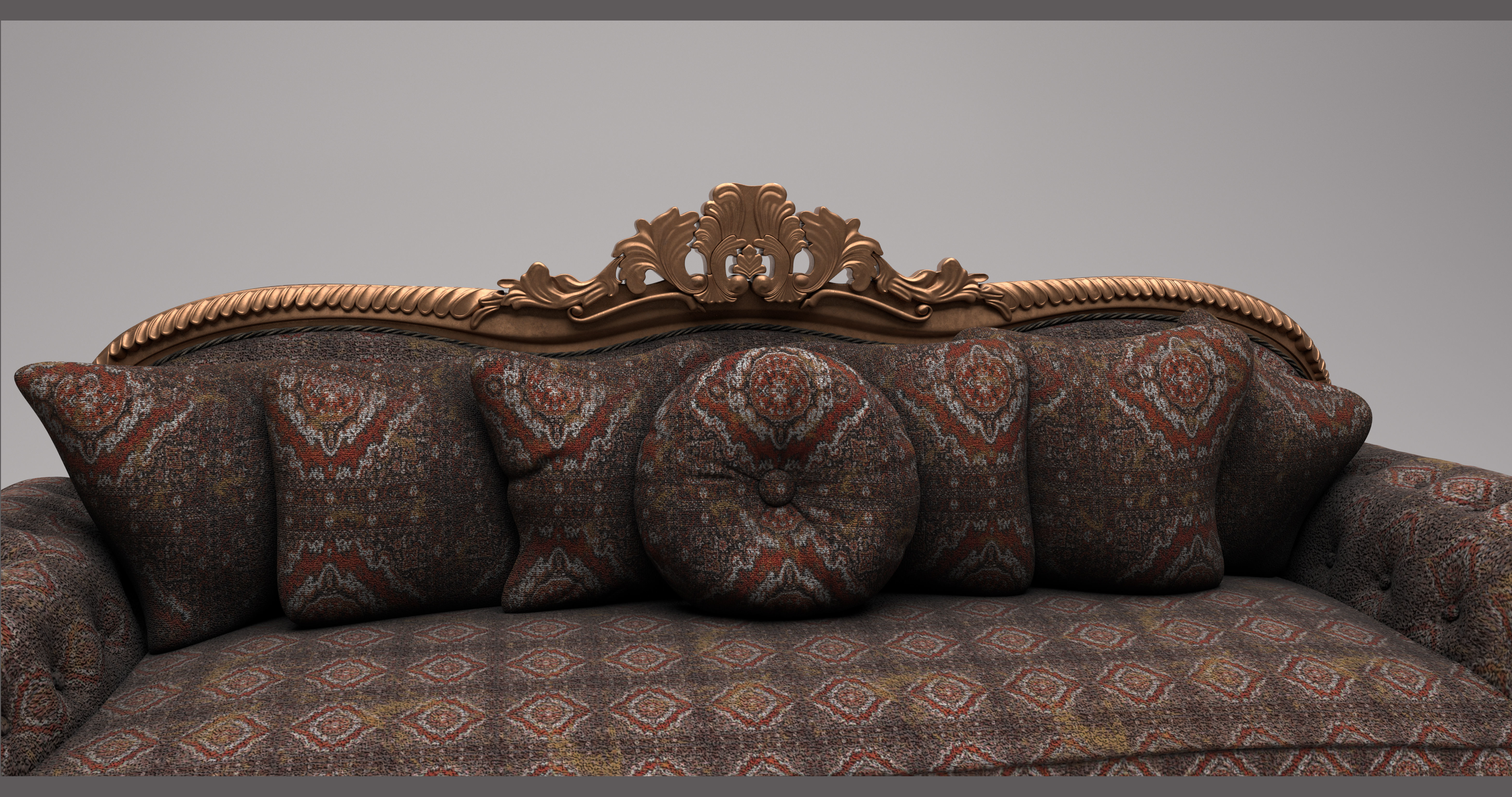 Polyester Sofa vesgantti 2 seater sofa 3D model_4