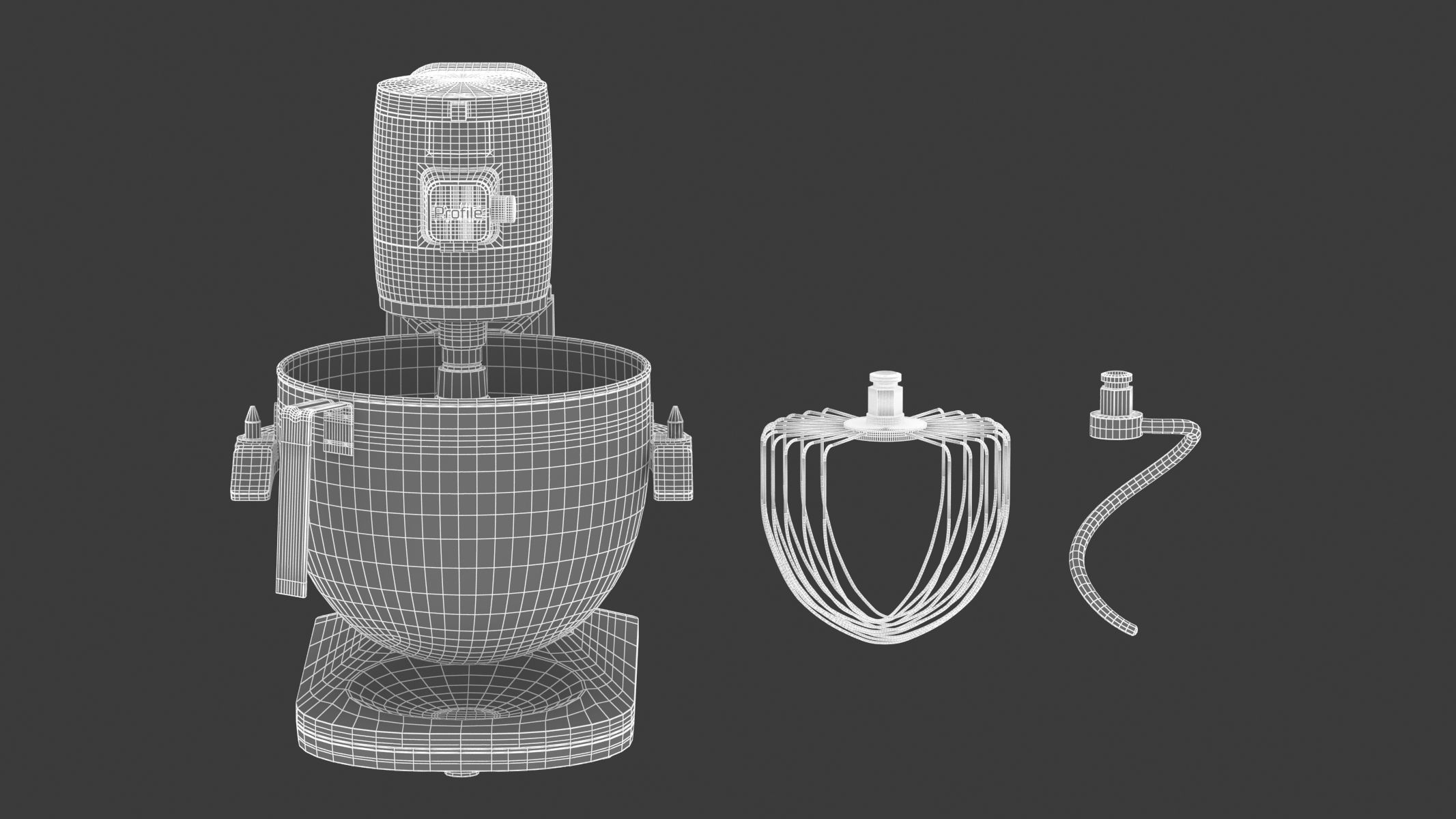 GE Profile Smart Stand Mixer 3D model_10