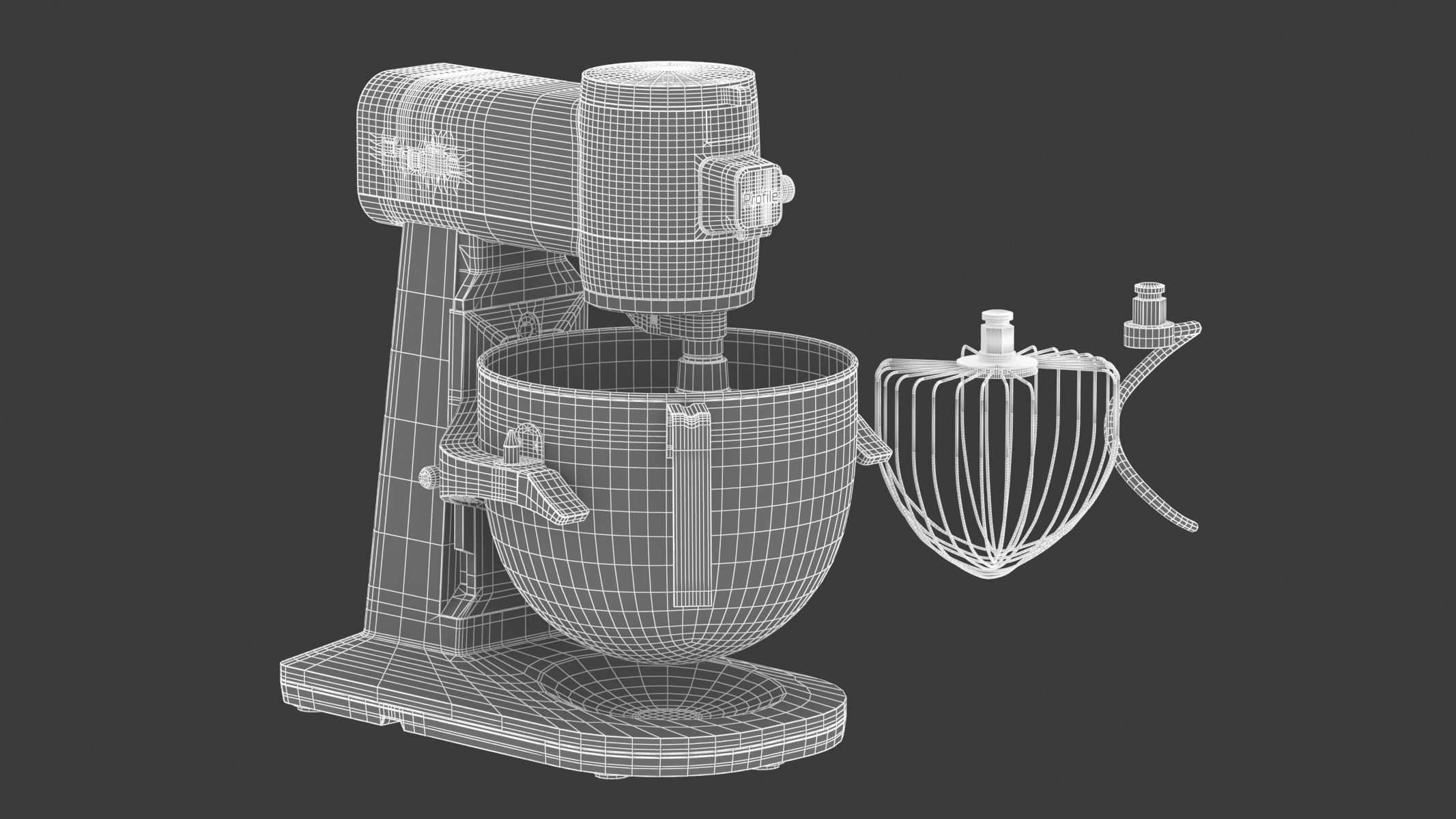 GE Profile Smart Stand Mixer 3D model_11