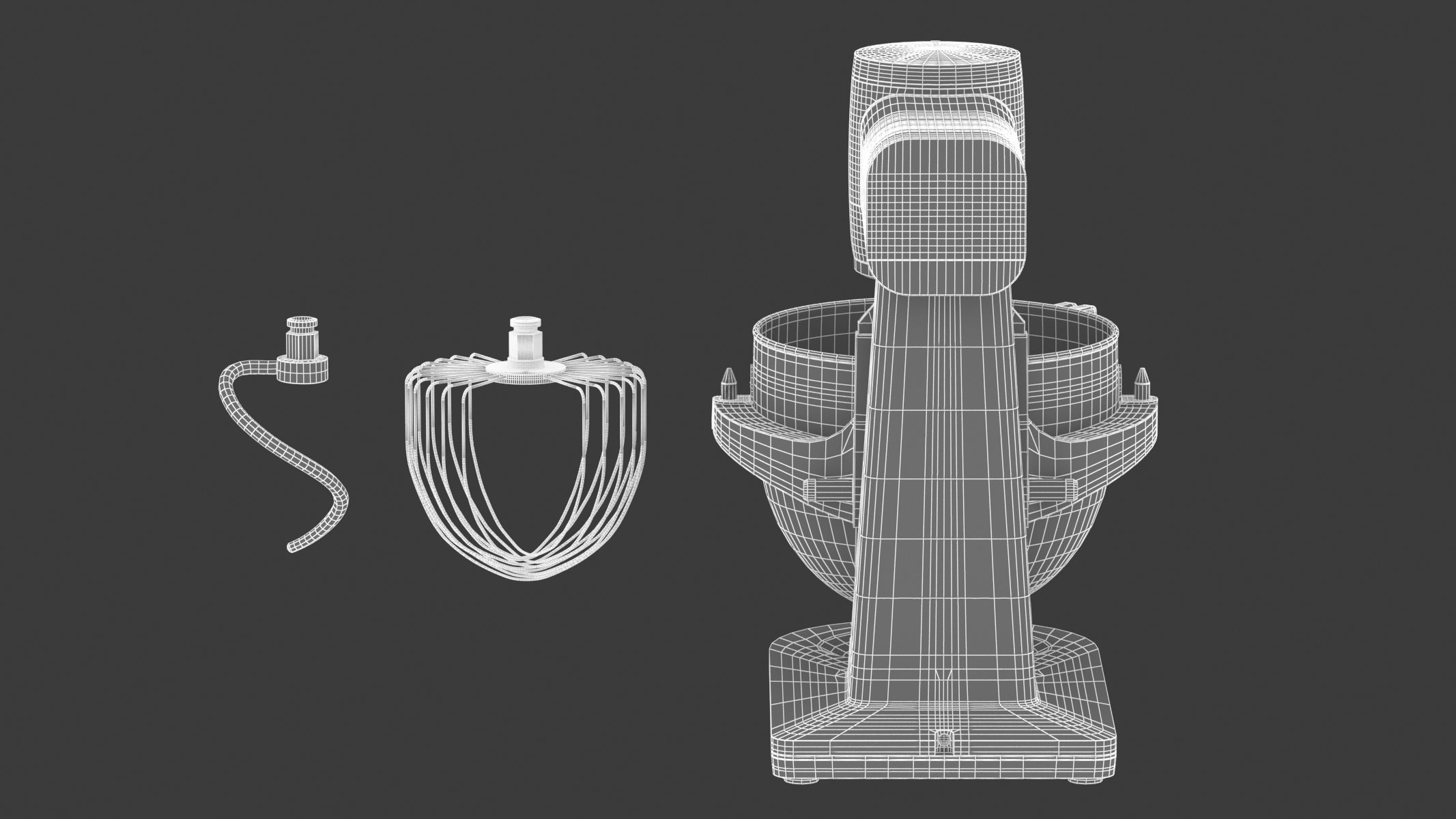 GE Profile Smart Stand Mixer 3D model_14