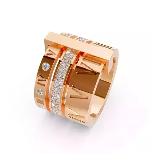 Roman Numbers Ring