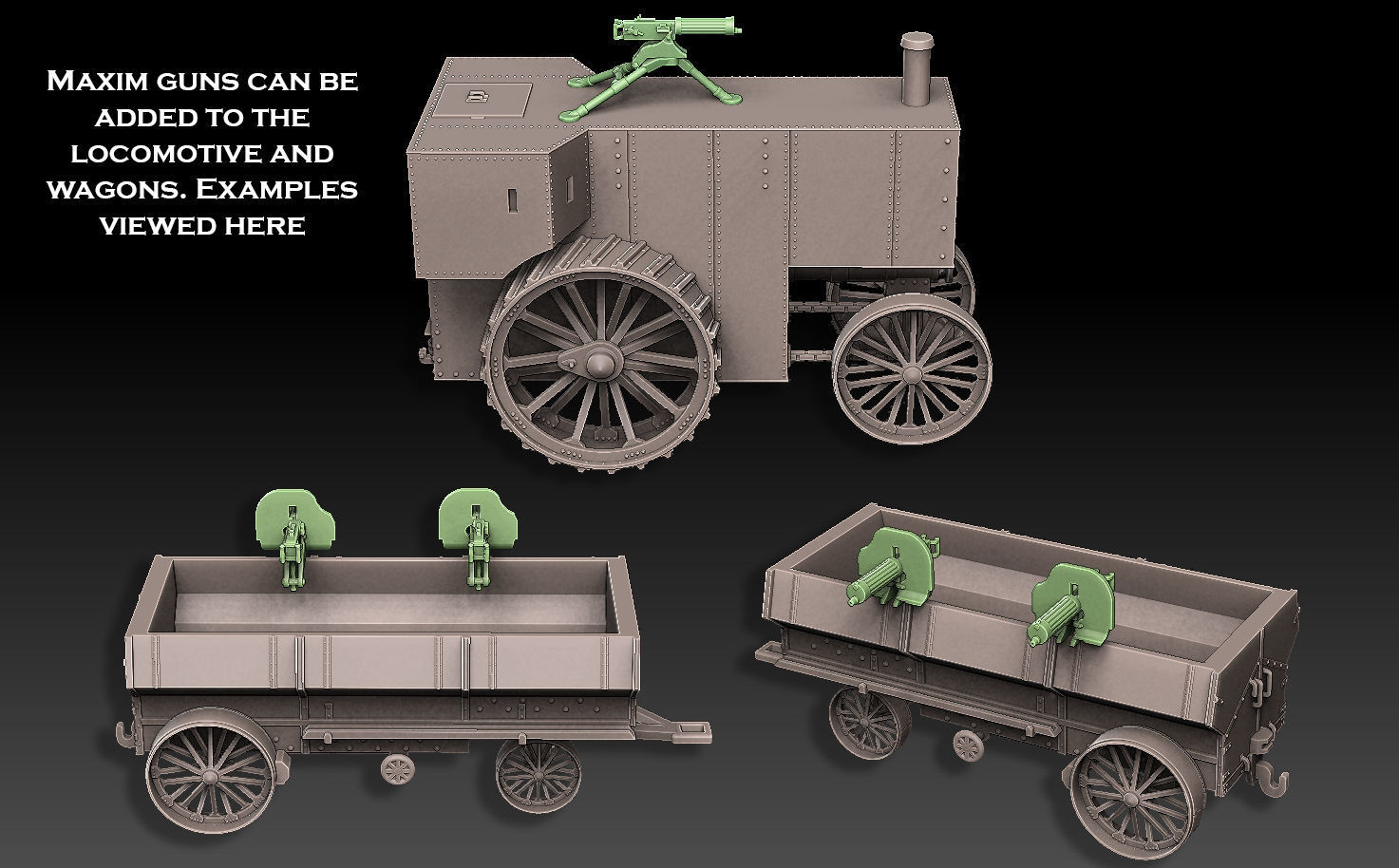 Fowler B5 Armoured Road Train 3D print model_3