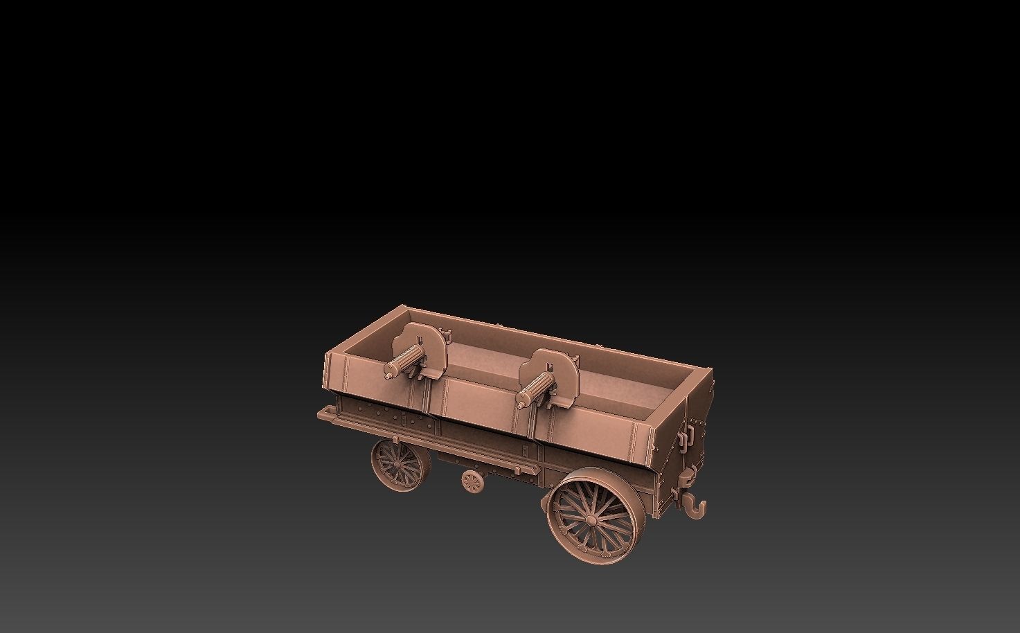 Fowler B5 Armoured Road Train 3D print model_11