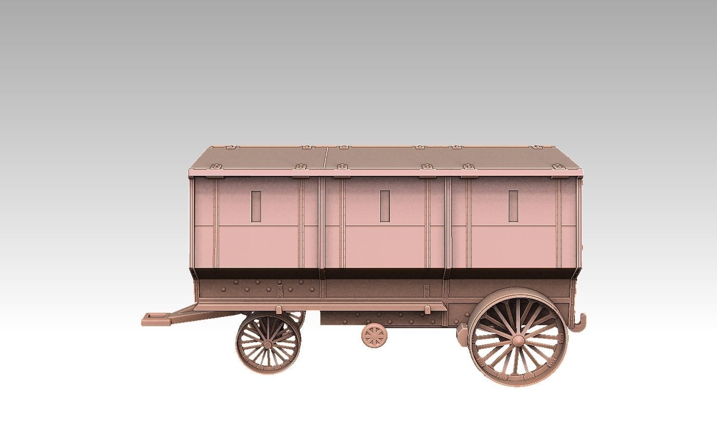 Fowler B5 Armoured Road Train 3D print model_10