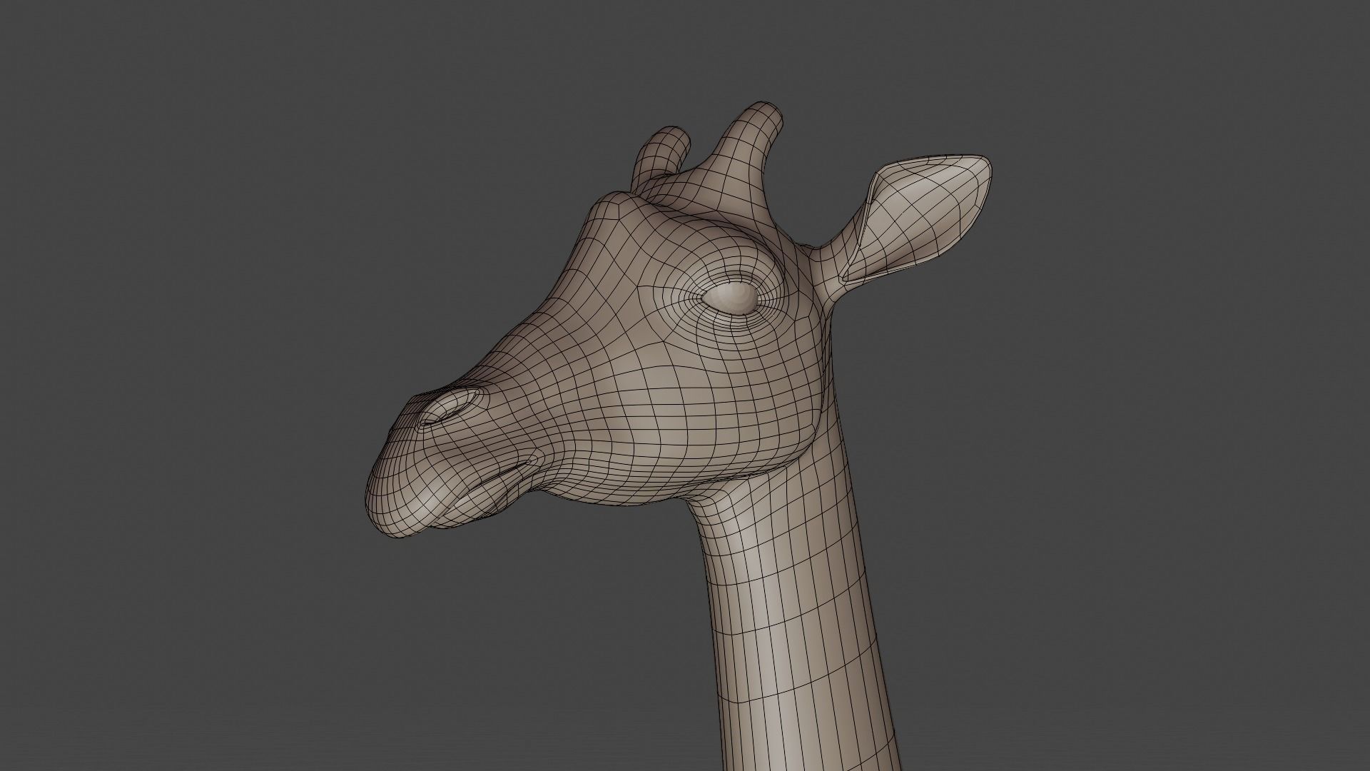Giraffe model 3D model_2