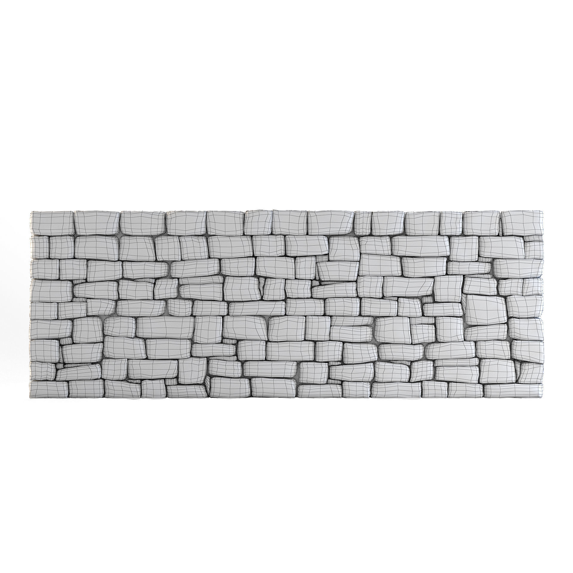 Forge Stone Wall 3D model_5