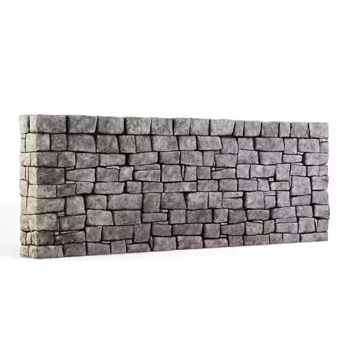 Forge Stone Wall 3D model