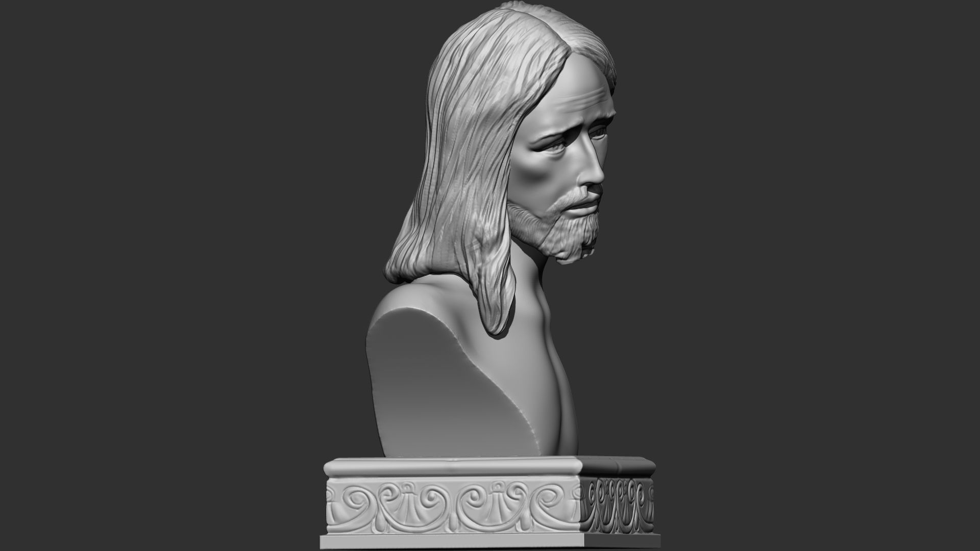Jesus Bust 3D print model_4