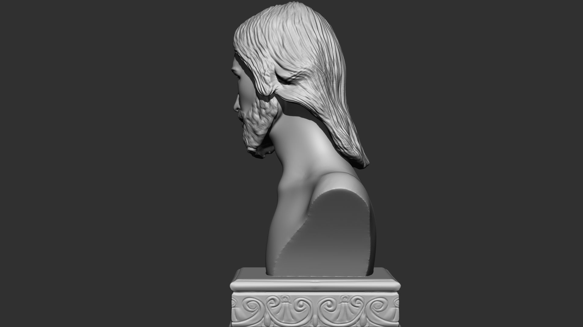 Jesus Bust 3D print model_2