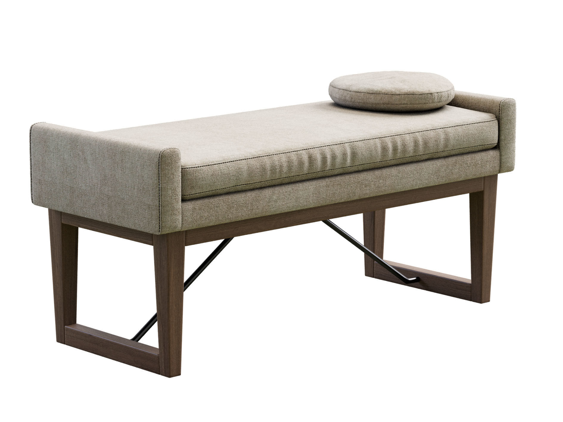 Bench Draper 3D model_8