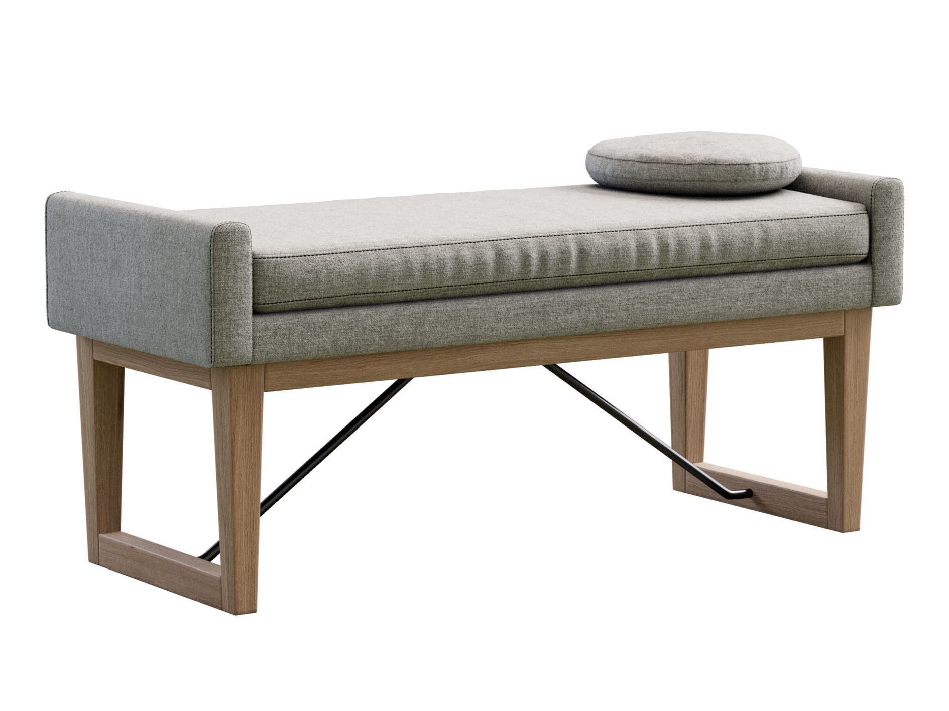 Bench Draper 3D model_2