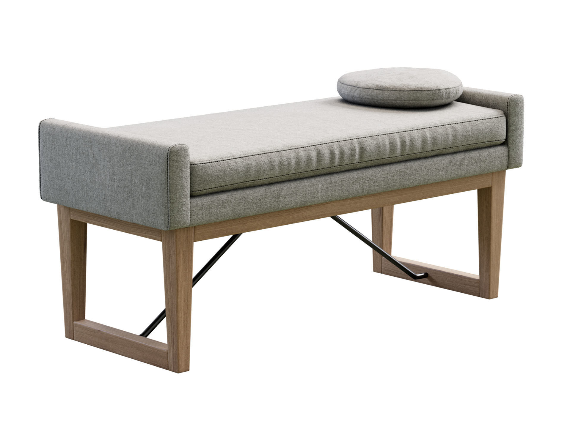 Bench Draper 3D model_1