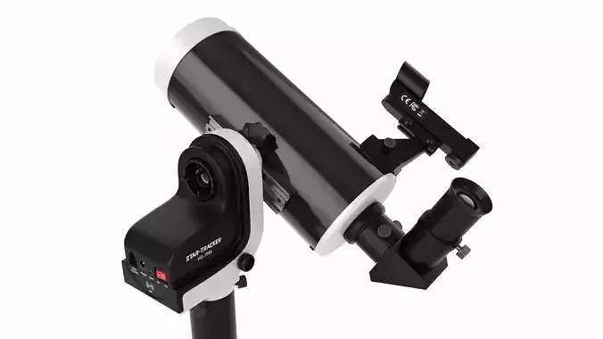 Amateur compact go-to automatic telescope with tripod 3D model