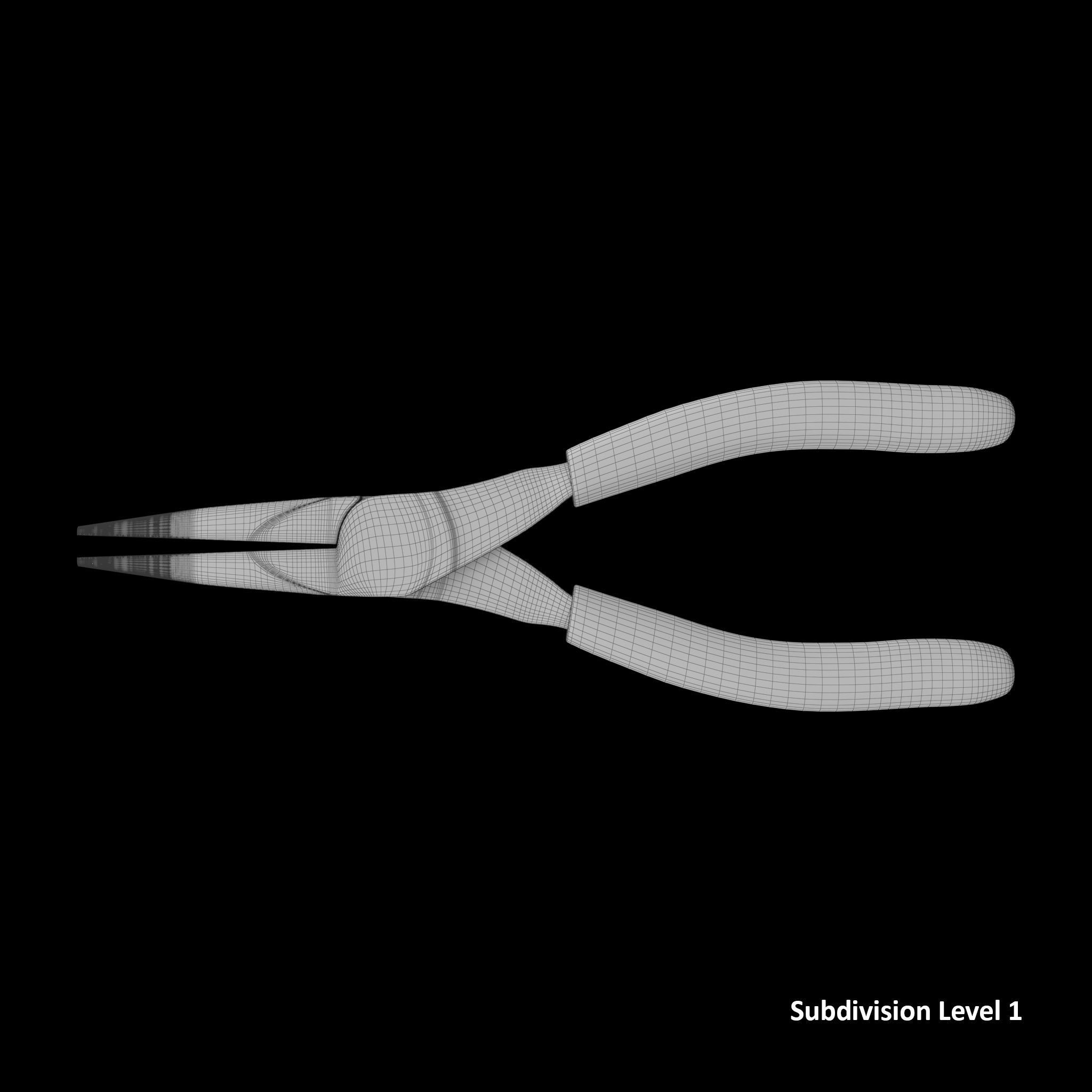 Pliers Vinyl Grips 95ACF Low-poly 3D model_23