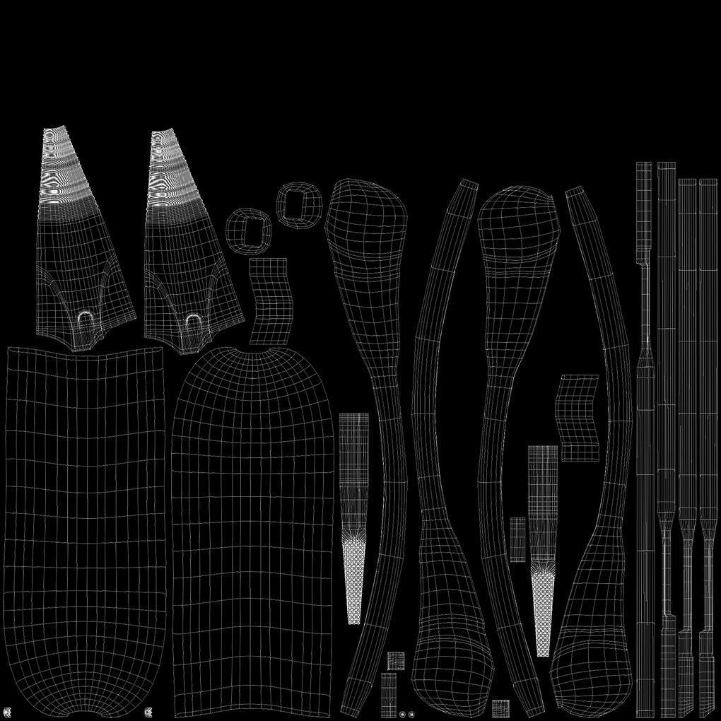 Pliers Vinyl Grips 95ACF Low-poly 3D model_31