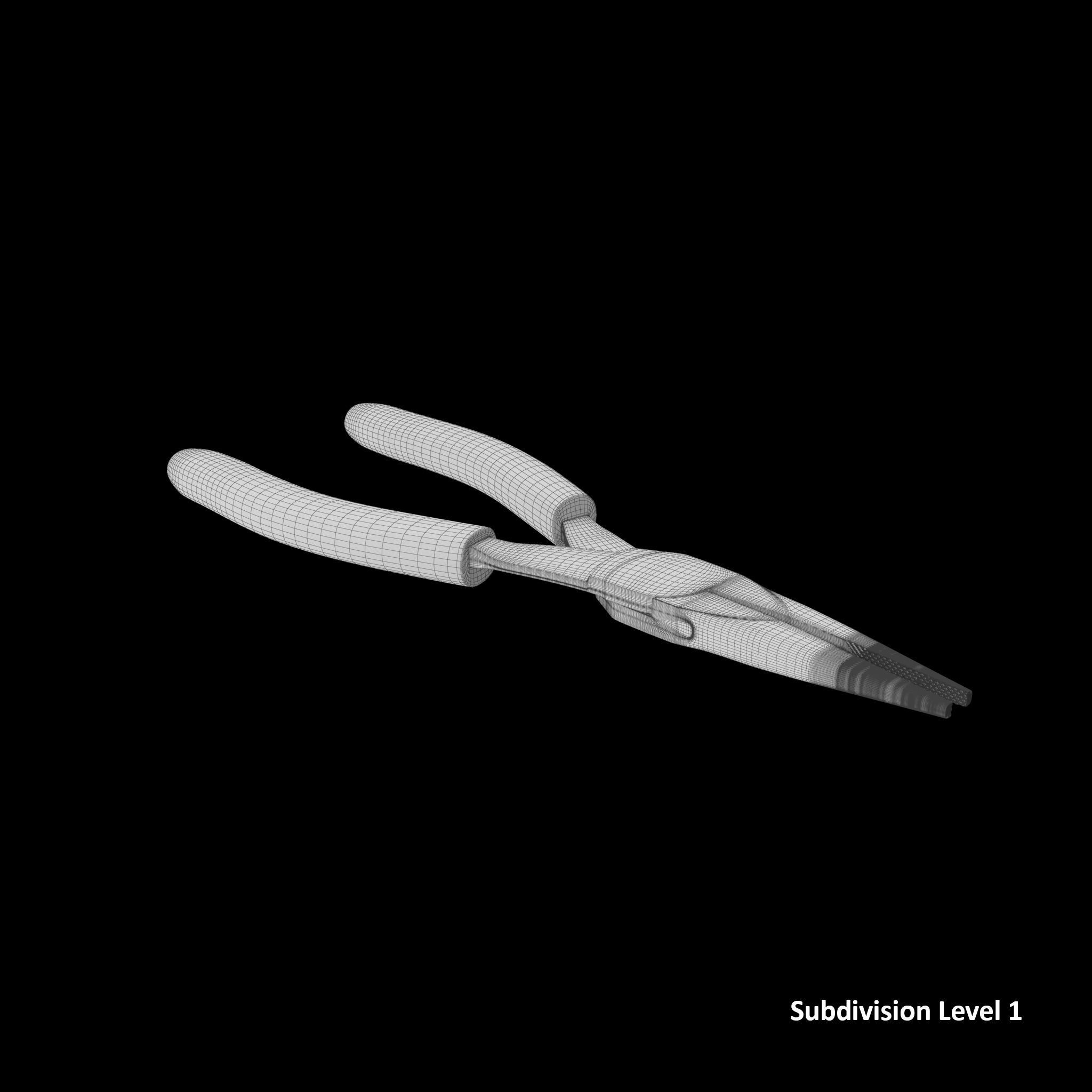 Pliers Vinyl Grips 95ACF Low-poly 3D model_13