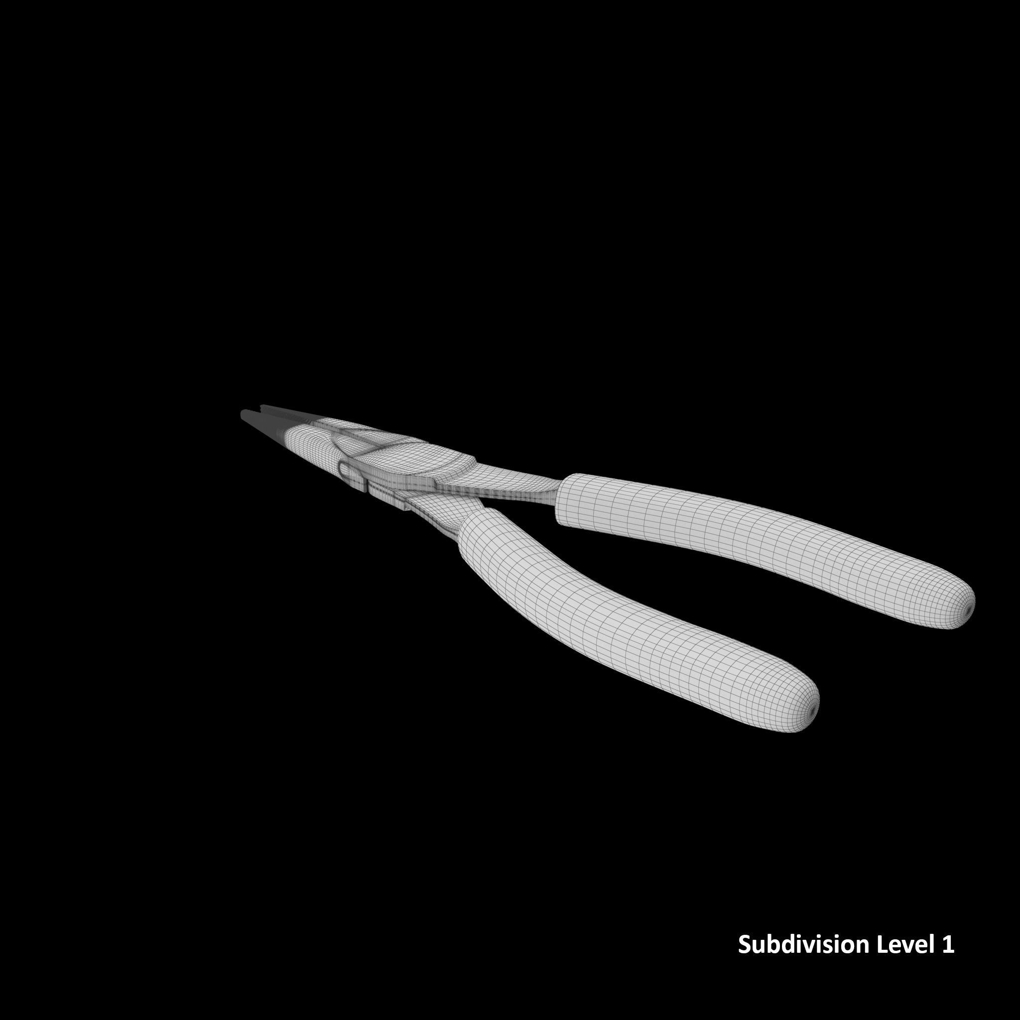 Pliers Vinyl Grips 95ACF Low-poly 3D model_11