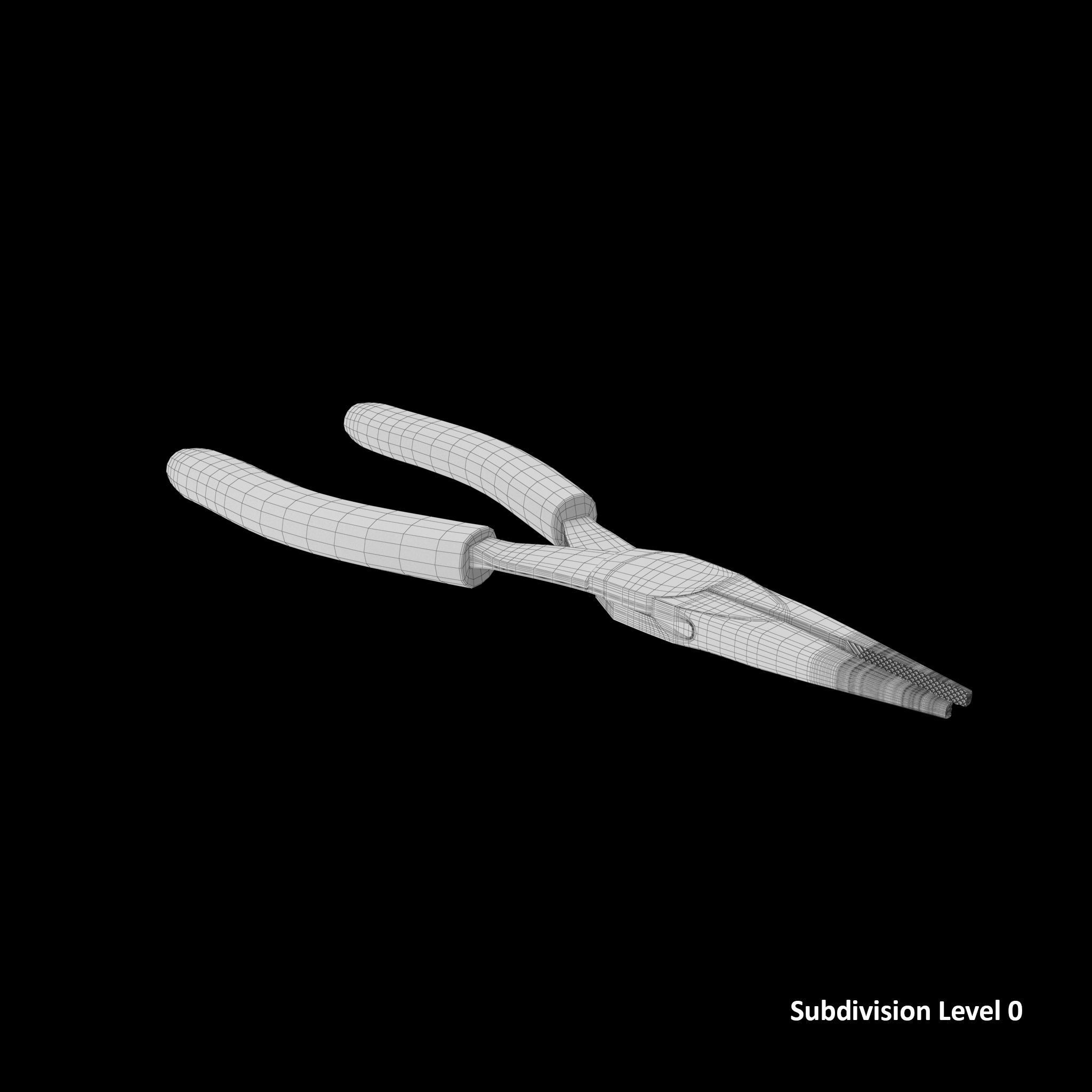 Pliers Vinyl Grips 95ACF Low-poly 3D model_12