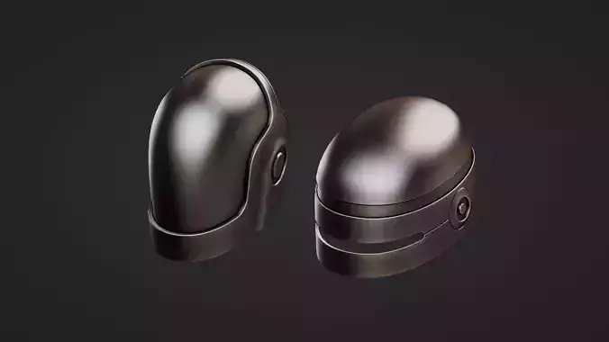 Robocop Duftpunk Helmets 3d model 3D model