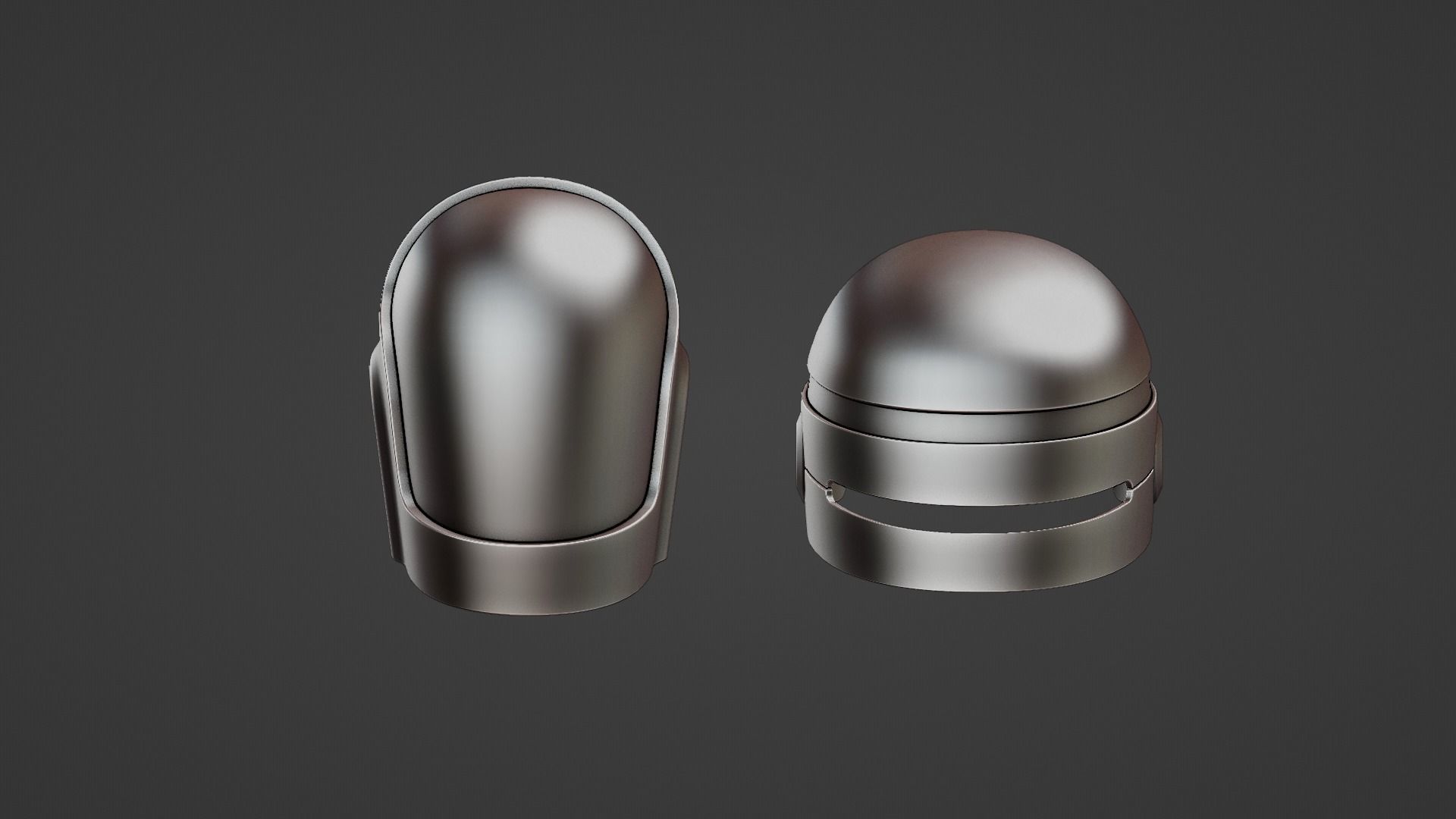 Robocop Duftpunk Helmets 3d model 3D model_3