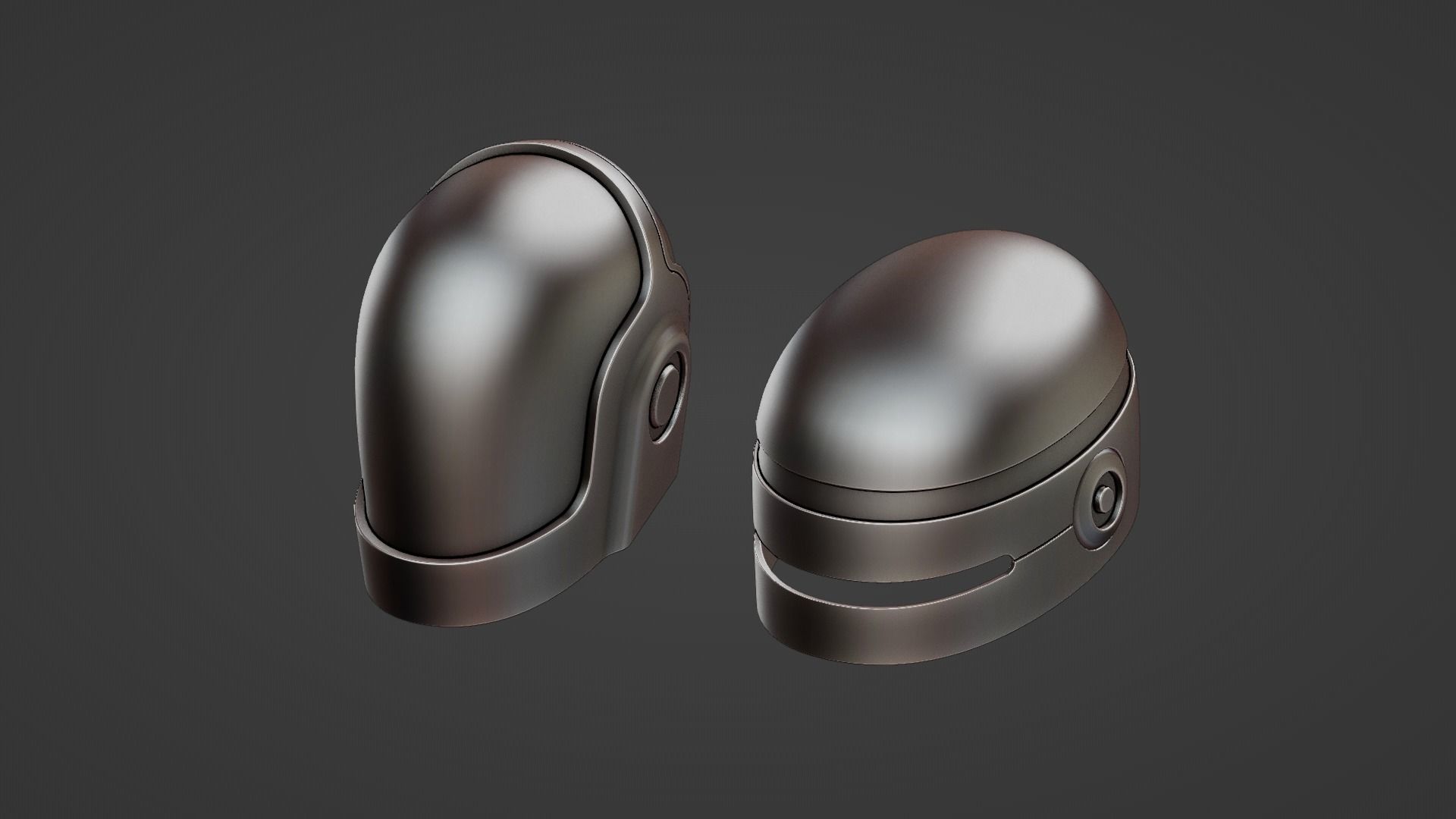 Robocop Duftpunk Helmets 3d model 3D model_1