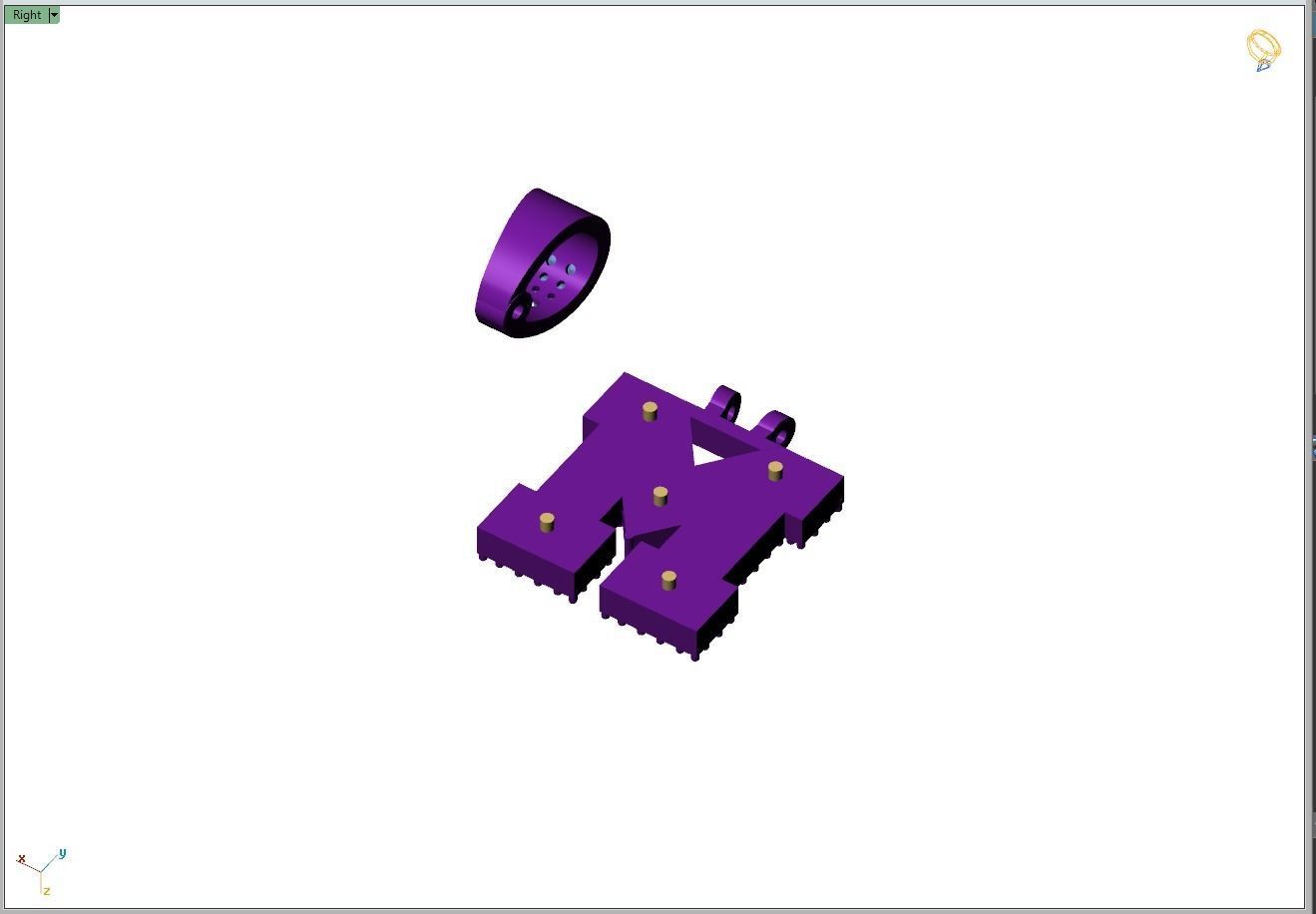 Custom Initial M Letter Diamond Pendant A to Z Alphabet Necklace 3D print model_9