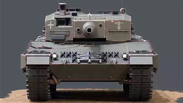 Leopard 2A4 Low-poly 3D model