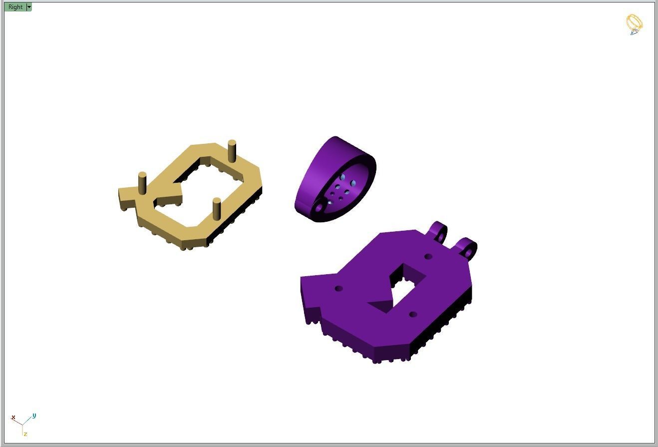 Custom Initial Q Letter Diamond Pendant A to Z Alphabet Necklace 3D print model_11