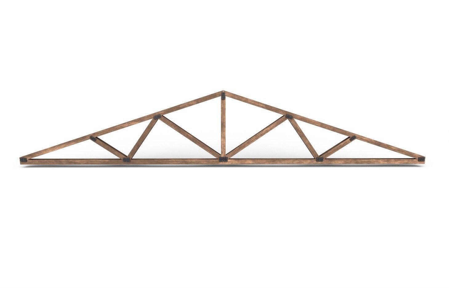 Wooden Trusses M06 Low-poly 3D model_2