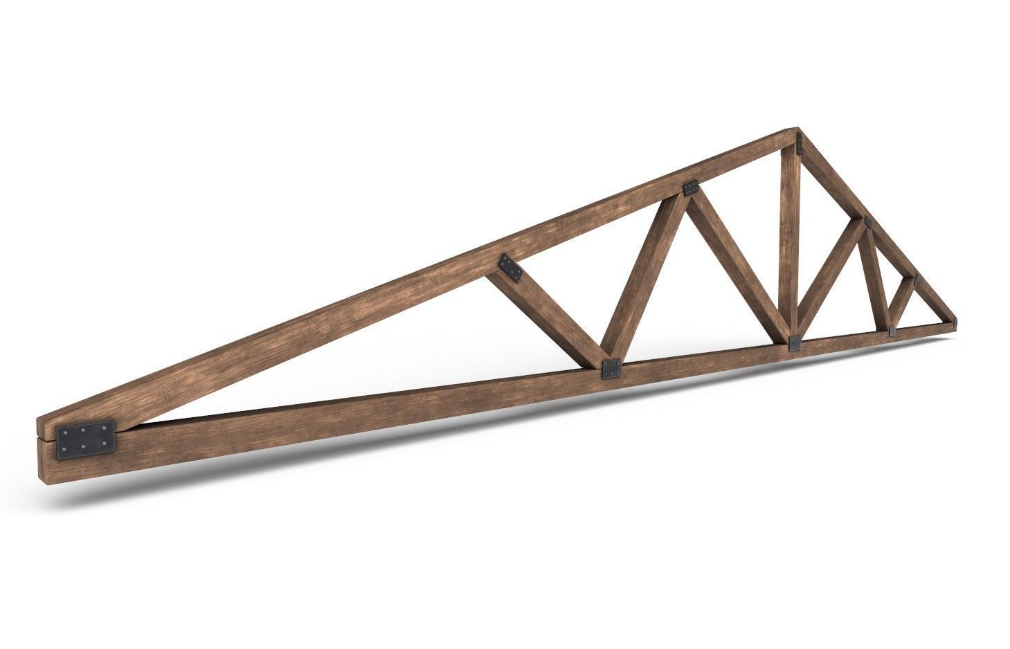 Wooden Trusses M06 Low-poly 3D model_4