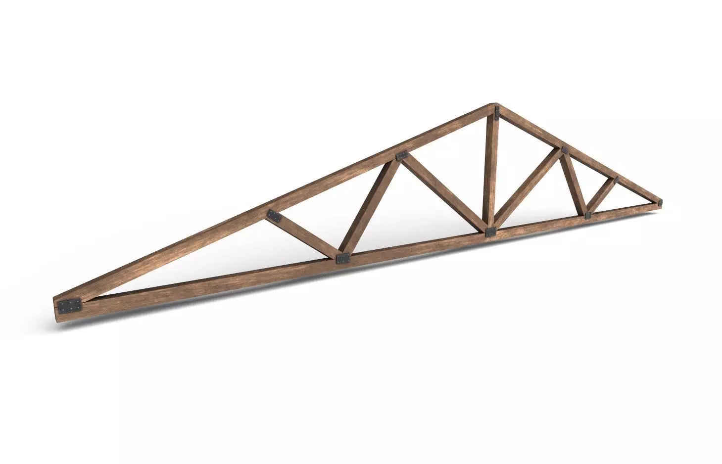 Wooden Trusses M06 Low-poly 3D model_0
