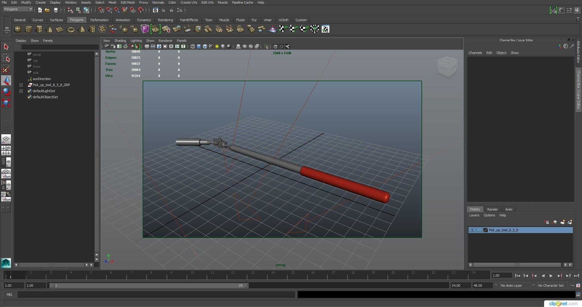 SO Pick up tool PT10C Low-poly 3D model_28