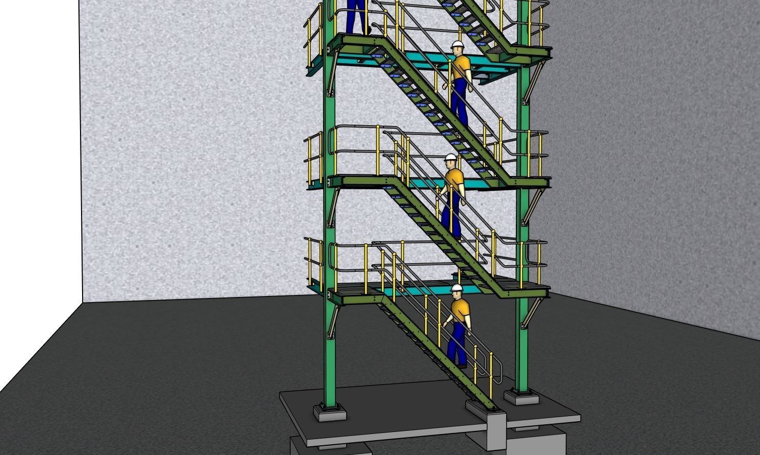 INDUSTRIAL STAIRS COLLECTION 3D model_16