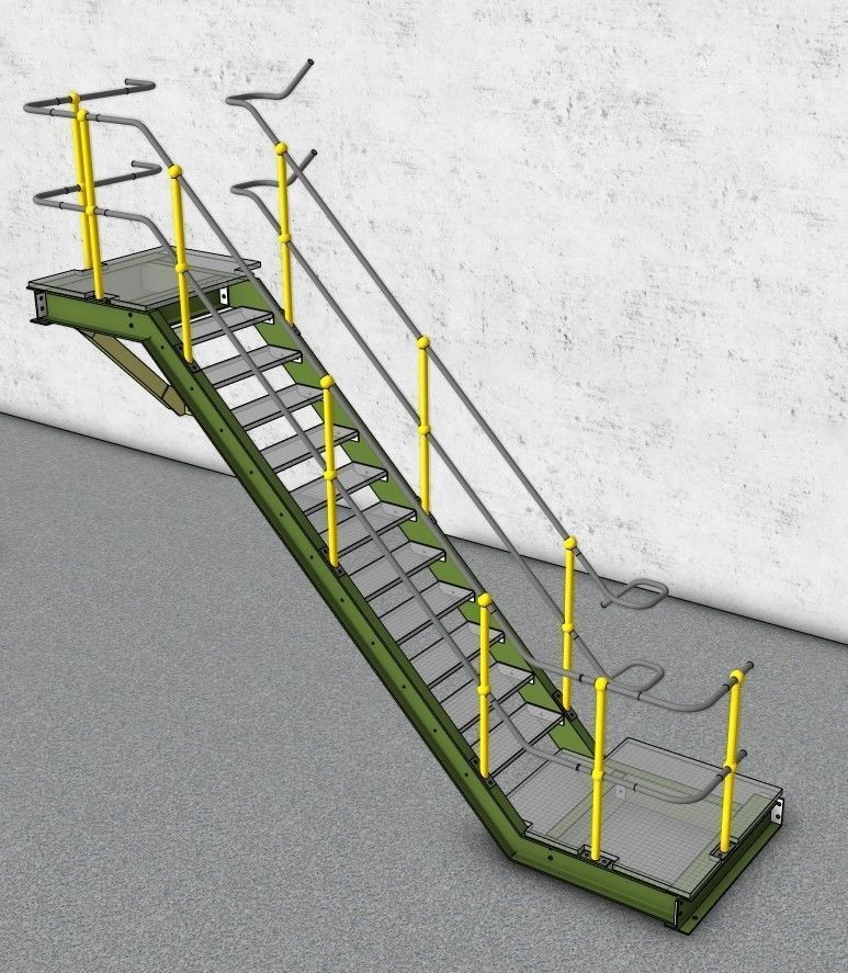 INDUSTRIAL STAIRS COLLECTION 3D model_11