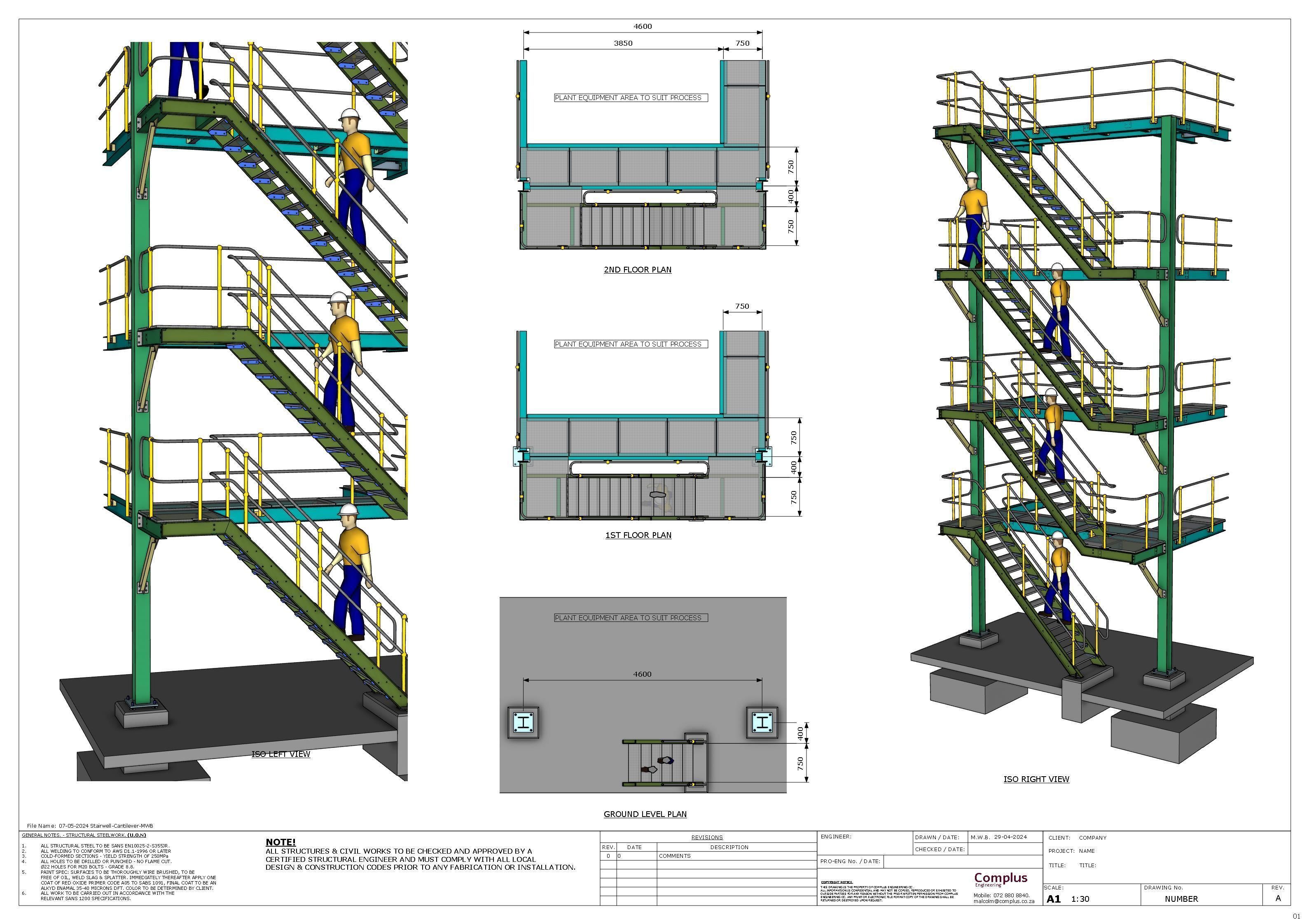 INDUSTRIAL STAIRS COLLECTION 3D model_24