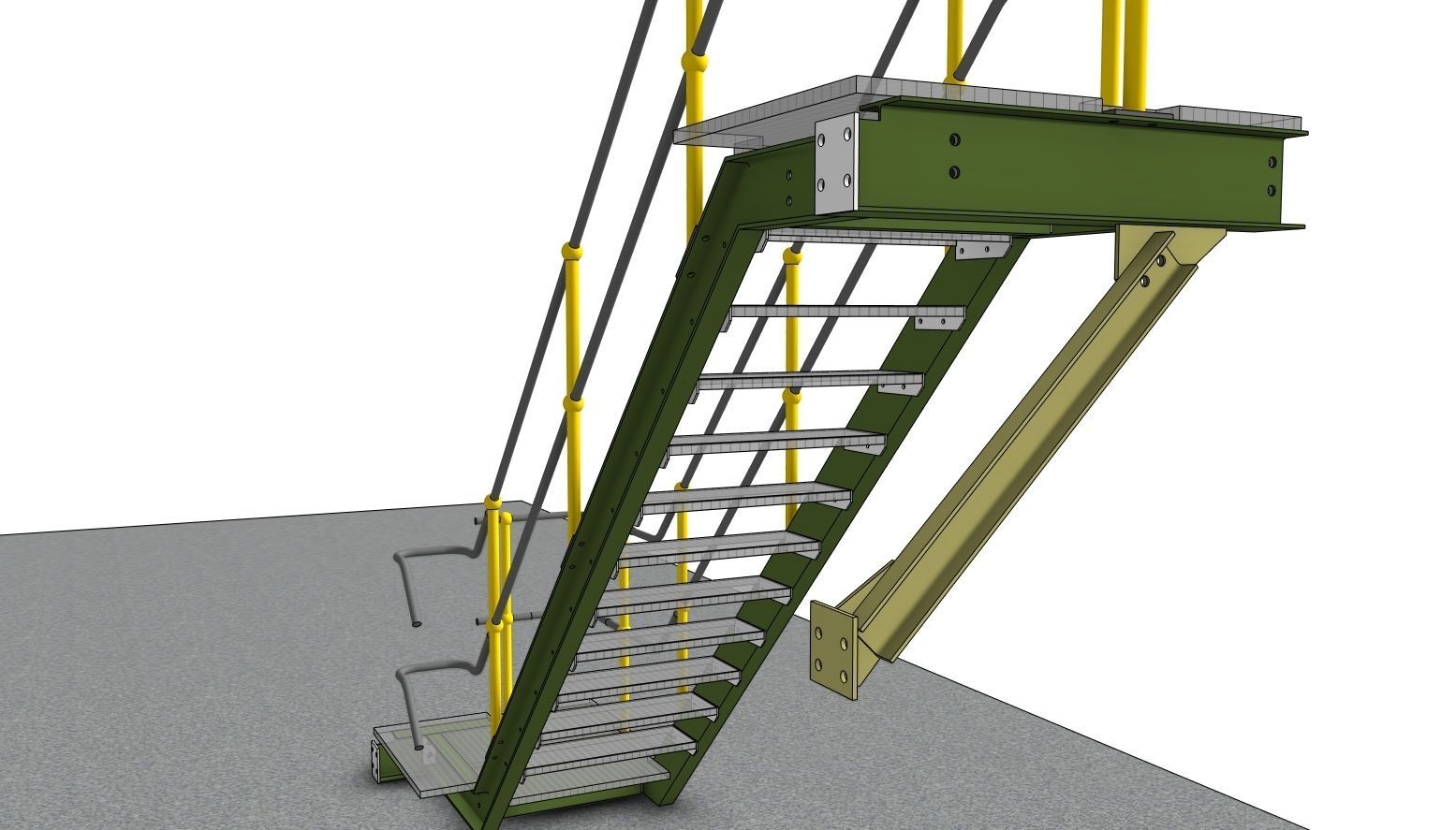 INDUSTRIAL STAIRS COLLECTION 3D model_14
