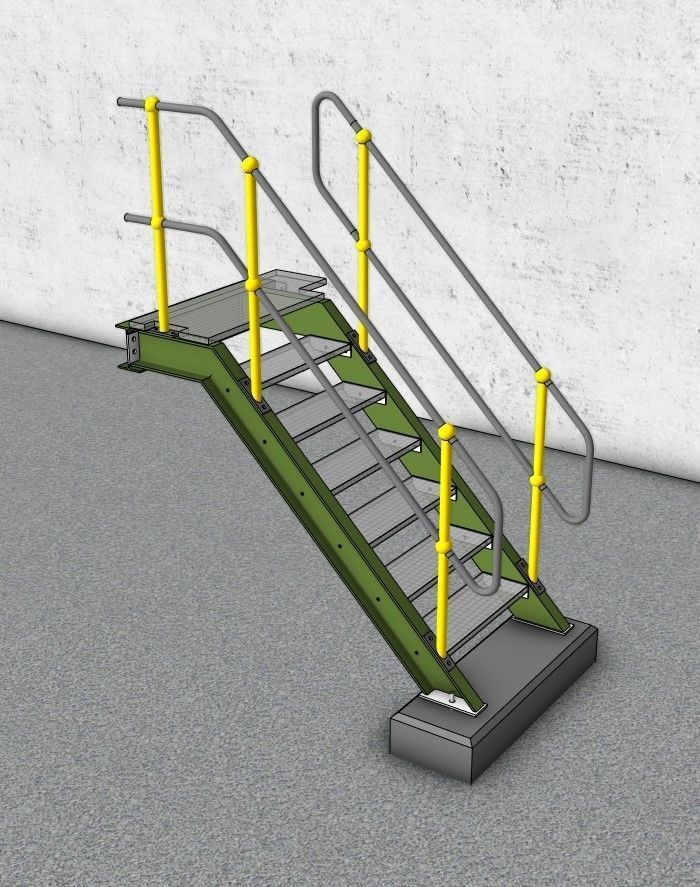 INDUSTRIAL STAIRS COLLECTION 3D model_7